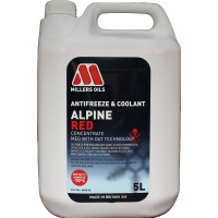 Millers Oils Alpine Red Antifreeze & Coolant Concentrate - 5 Litres